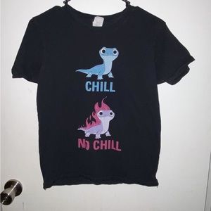 Funny “Frozen 2” movie inspired T-shirt (“Chill, No Chill”) Lizard from Frozen 2